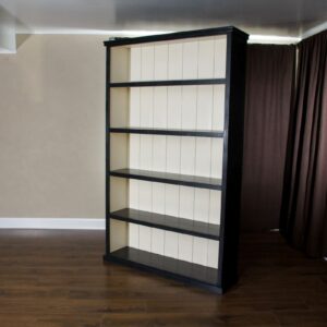 Black And Ivory Solid Bar Back Shelf (3)