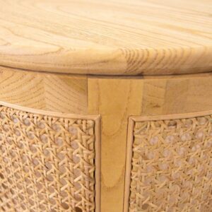 Boho Rattan Accent Table (5)