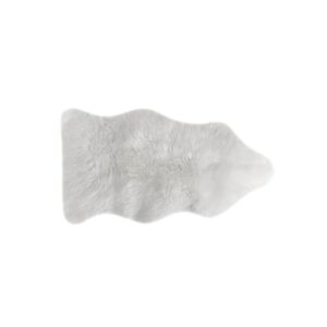 Faux Sheepskin Linen Chair Cover