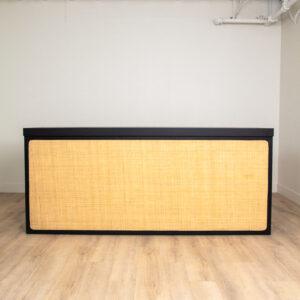 Natural Cane and Black Bar