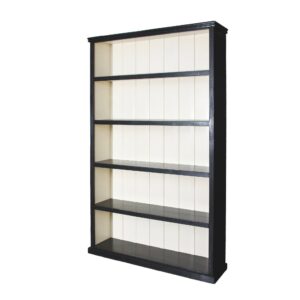 Ivory And Black Bookshelf