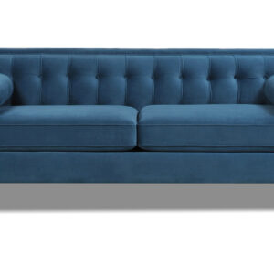 Lounge Modern Tux Tufted Sofa Navy – F164