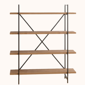 Shelf Wood And Iron Tall With Shelf