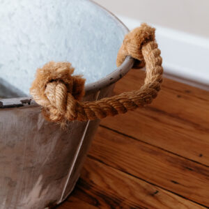 Silver Bucket W Rope Handles E525 (8)