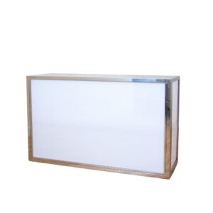 Silver Frame Acrylic Bar