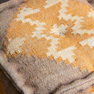 Square Woven Burlap Pouf (11)