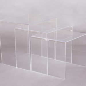 Table Side Lucite Nesting Clear F501