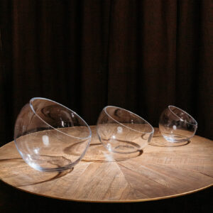 Tabletop Glass Slanted Vase Set (1)