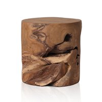 Teak Aged Natural Stool (2) – H780