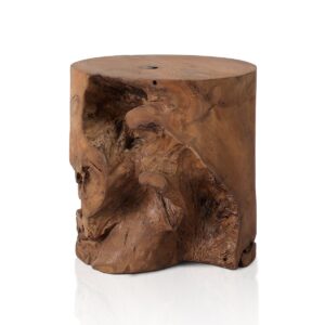 Teak Aged Natural Stool – H780
