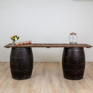 Whiskey Barrel Wood Bar – Top Only (5)