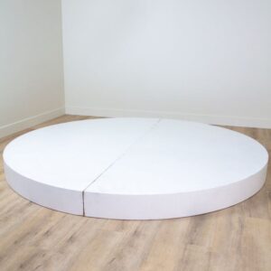 White Circular Ceremony Platform (7)