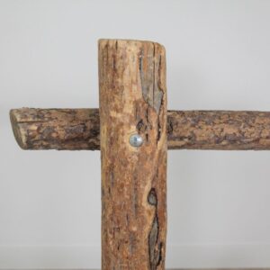 Wood Western Fence – Lodge Pole Upright – 4ft (3)