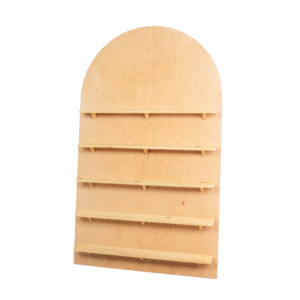 Wooden Escort Display With Shelves