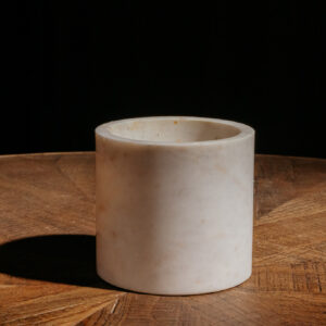 Marble Round White Vase G696 (5)