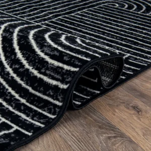 World Rug Gallery Contemporary Stripe Arch Design Area Rug (2)