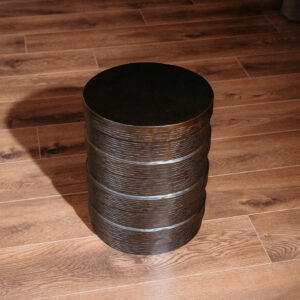 Trello Drum End Table Brass H662