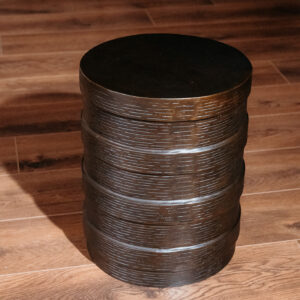 Trello Drum End Table Brass H662