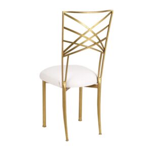 Chameleon Fanfare Chair in Gold with Elegant Modern Lines