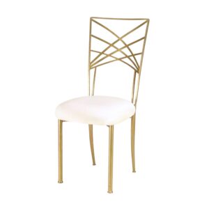 Chameleon Fanfare Chair in Gold with Elegant Modern Lines