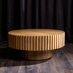 Wood Slat Coffee Table