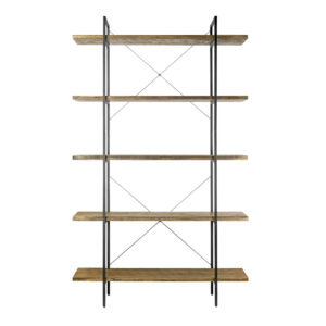 Extra Tall Wood and Iron Shelf