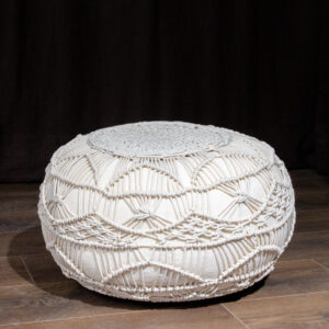 Boho Macrame Pouf