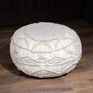 Boho Macrame Pouf