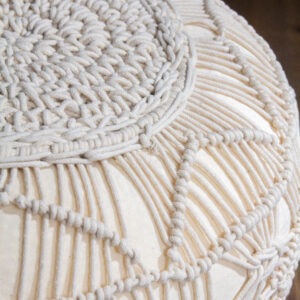 Boho Macrame Pouf
