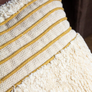 Crosshatch Pattern Tufted Pillow