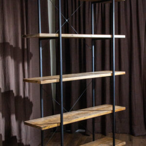 Extra Tall Wood and Iron Shelf