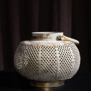 Distressed Bronze Lattice Lantern