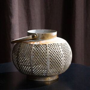 Distressed Bronze Lattice Lantern