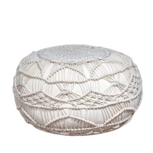 Boho Macrame Pouf