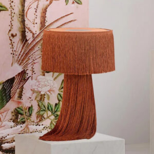 Orange Tassel Lamp