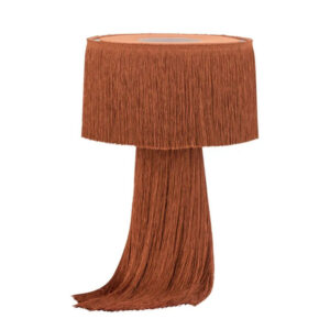 Burnt Orange Tassel Lamp