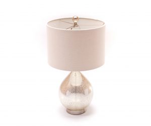 Mercury Glass Teardrop Lamp